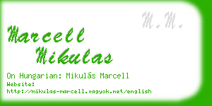 marcell mikulas business card