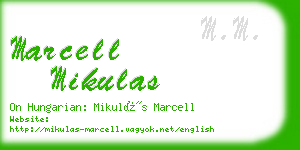 marcell mikulas business card